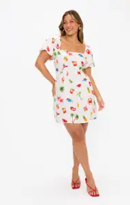 Sightseeing Mini Dress ~ Island Icons(XS)
