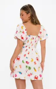 Sightseeing Mini Dress ~ Island Icons(XS)