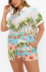 Port Button Down ~ Island Life(XS)