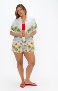 Port Button Down ~ Island Life