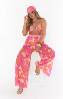 Jet Setter Pants ~ Sunset Daiquiri(XS)