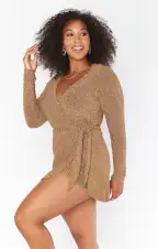 Stage Skort Dress ~ Gold Shimmy Shine(XS)