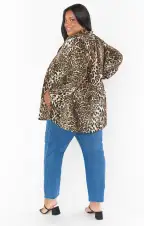Alicia Tunic ~ Tiramisu Cheetah(XS)