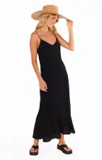 Uptown Slip Dress ~ Black(XS)
