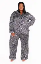 Classic PJ Set ~ Zebra Silky(XS)