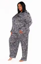 Classic PJ Set ~ Zebra Silky(XS)