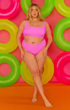 Sail Bottom ~ Hot Pink Scrunch(XS)
