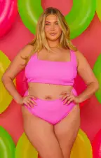 Sail Bottom ~ Hot Pink Scrunch(XS)