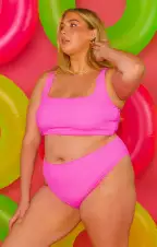 Sail Bottom ~ Hot Pink Scrunch(XS)