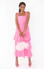 Meg Midi Dress ~ Pinck Poplin(XS)