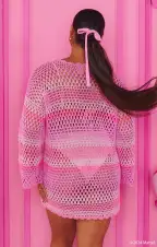 Paula Pullover ~ Beach Barbie™ Stripe(XS)