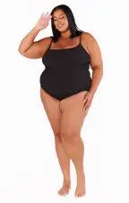 Positano One Piece ~ Black Scrunch(XS)