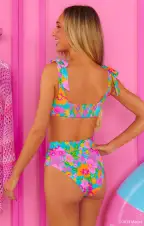 Bahamas Belted Bottom ~ Blue Barbie™ Blooms(XS)