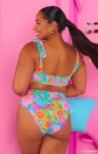 Bahamas Belted Bottom ~ Blue Barbie™ Blooms(XS)