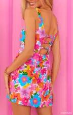 Steph Mini Dress ~ Barbie™ Blooms(XXS)