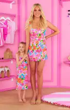 Steph Mini Dress ~ Barbie™ Blooms(XXS)