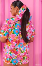 Parker Button Down ~ Barbie™ Blooms(XS)