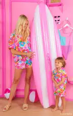 Parker Button Down ~ Barbie™ Blooms(XS)