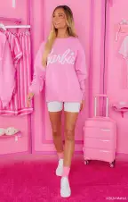 Barbie™ Sweatshirt ~ Barbie™ Pink(XS)