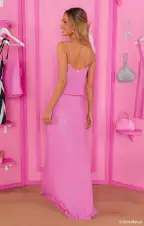 RSVP Top ~ Barbie™ Pink Sequins(XS)