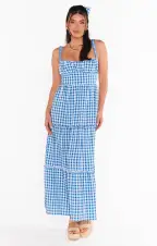 Rosie Dress ~ Blue Bounty Gingham(XS)