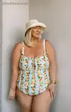 Lucia One Piece ~ Citrus in Georgia Rib(XS)