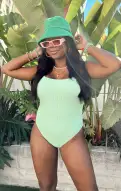 The Scrunch One Piece ~ Green Melon(XS)