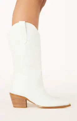 Billini Danaro Cowboy Boot ~ White(6)