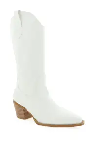 Billini Danaro Cowboy Boot ~ White(6)