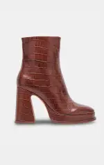 Dolce Vita Lochly Platform Bootie ~ Walnut(6)