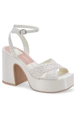 Dolce Vita Wessi Platform Heel ~ Vanilla Pearl(6)