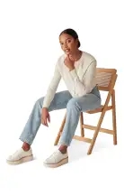 Dolce Vita Tiger Platform Sneakers ~ White(6)