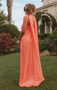 Tinsley Tube Dress ~ Cantaloupe Light Taffeta(XXS)