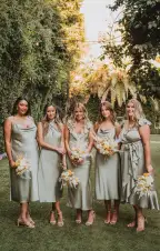 Jasmine Halter Midi Dress ~ Moss Green Luxe Satin(XXS)