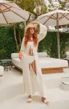 Jet Setter Robe ~ Cream Groovy Knit(XS)