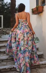 Juliet Maxi Dress ~ Flower Shop(XS)