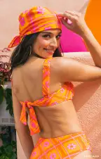 Groovy Babe Head Scarf ~ Malibu Daisy