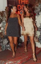 Buchanan Mini Dress ~ Gold Rush Fringe(XS)