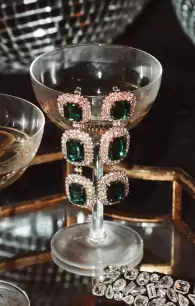 Jess Drop Earrings ~ Emerald(OS)