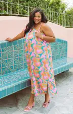 Christie Maxi Dress ~ Barbie™ Party Wave(XS)