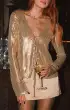 Thrill Top ~ Gold Shiny Stretch