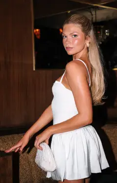 Tiffany Skort Dress ~ White(XXS)