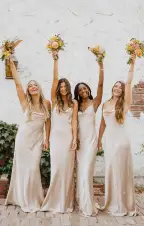 Tuscany Maxi Slip Dress ~ Champagne Luxe Satin(XXS)
