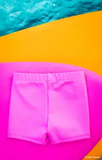 Little Workout Biker Shorts ~ Malibu Pink(1T)