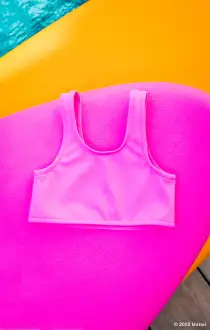 Little Workout Sport Top ~ Malibu Pink(1T)