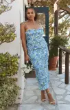 Stella Smocked Dress ~ Cottage Floral Blue(XXS)