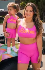 Little Workout Biker Shorts ~ Malibu Pink(1T)