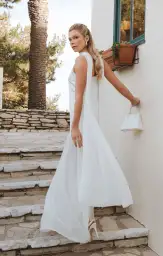 Dalia Maxi Dress ~ Ivory Luxe Satin(XXS)