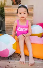Lil Barbie™ Babe One Piece ~ Malibu Pink(1T)