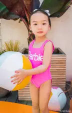 Lil Barbie™ Babe One Piece ~ Malibu Pink(1T)